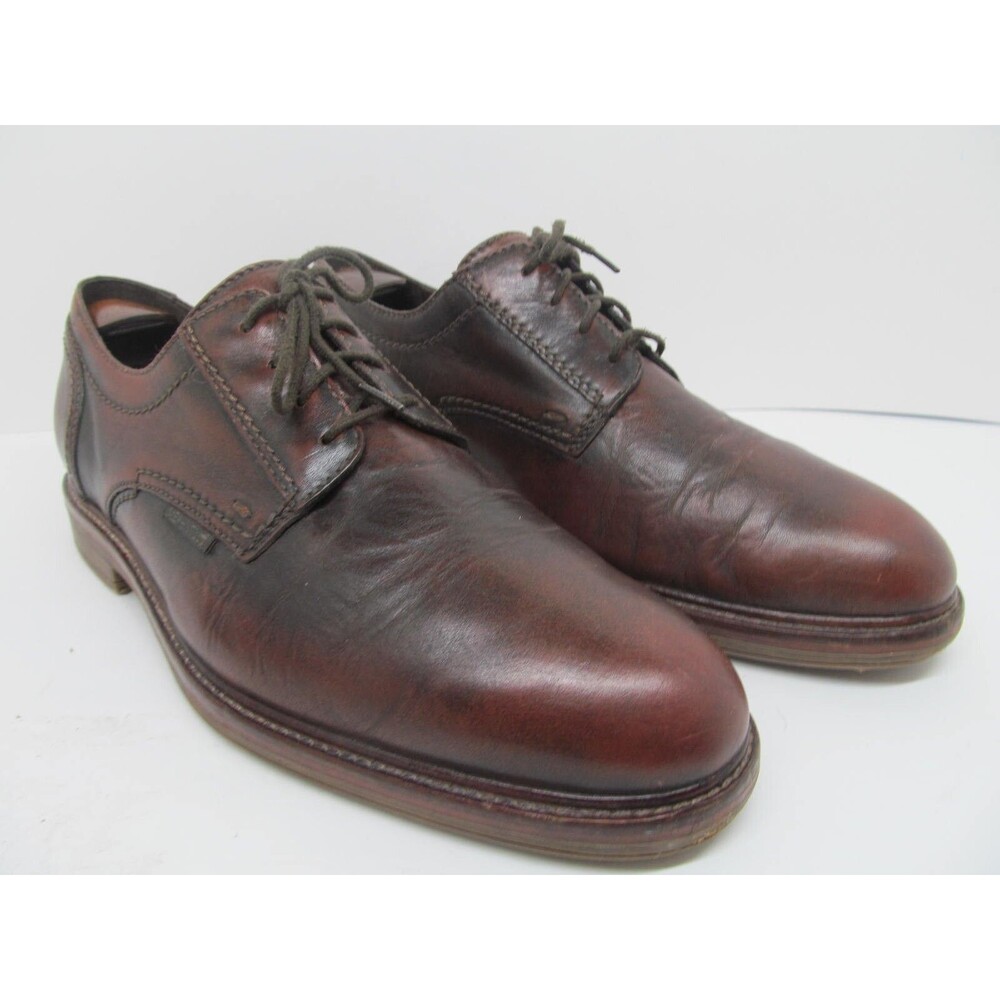 Mephisto Air Jet Mens Brown Leather Rubber Soled Lace Up Derbys Size US 10.5